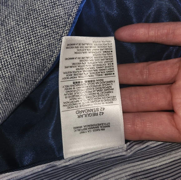 Banana Republic Sports coat Size 42R - Picture 4 of 6